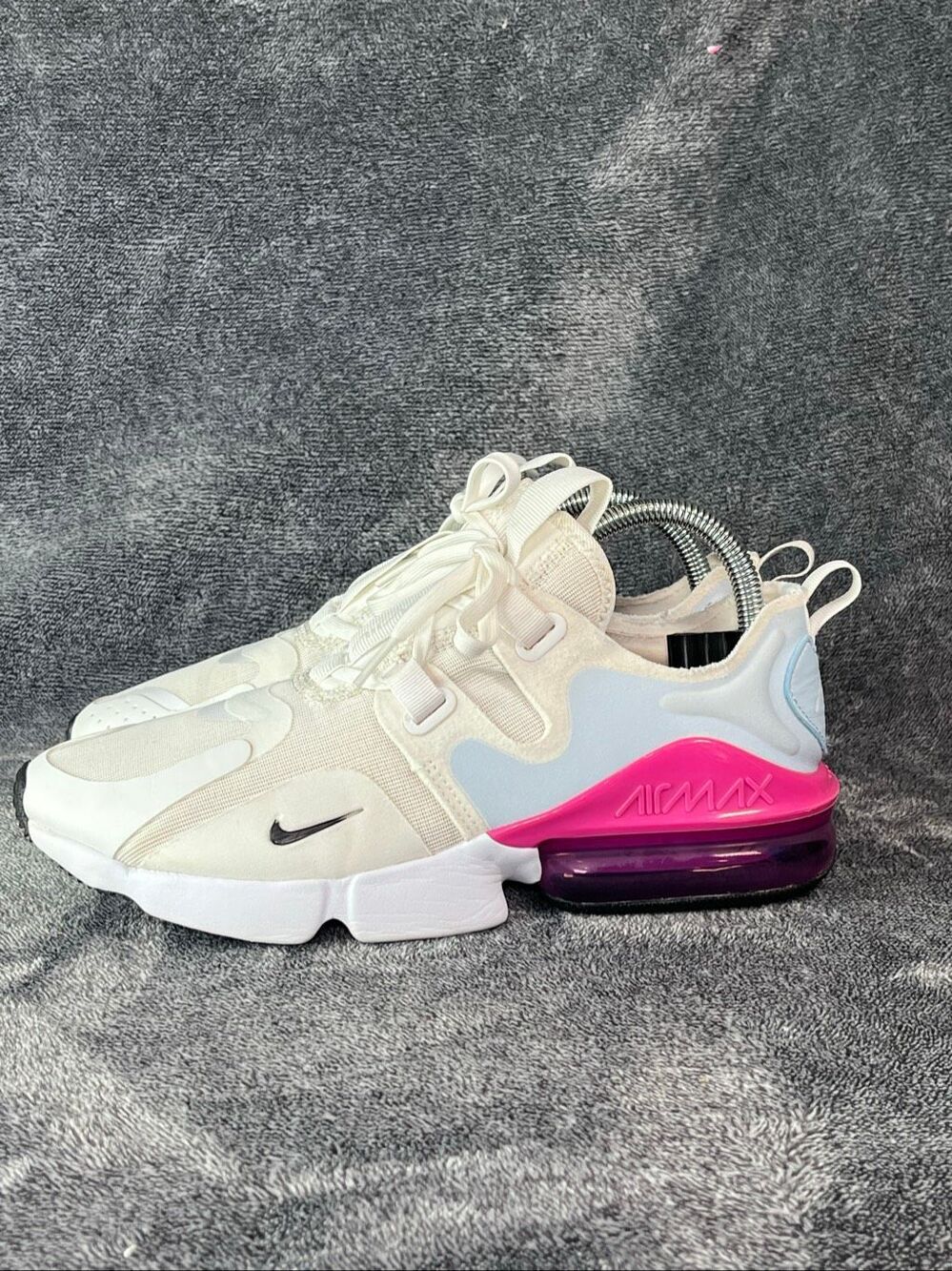 Nike Air Max Infinity White Fire Pink Sneakers Women Size 8.5 BQ4284-102